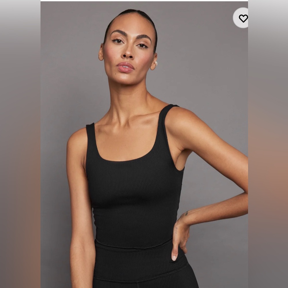 Carbon 38 Ribbed Tank Small Black